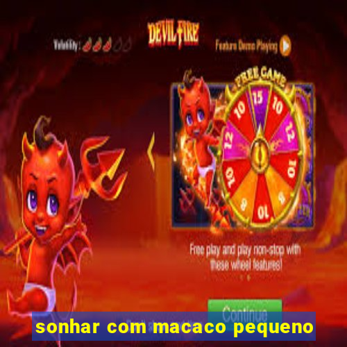 sonhar com macaco pequeno